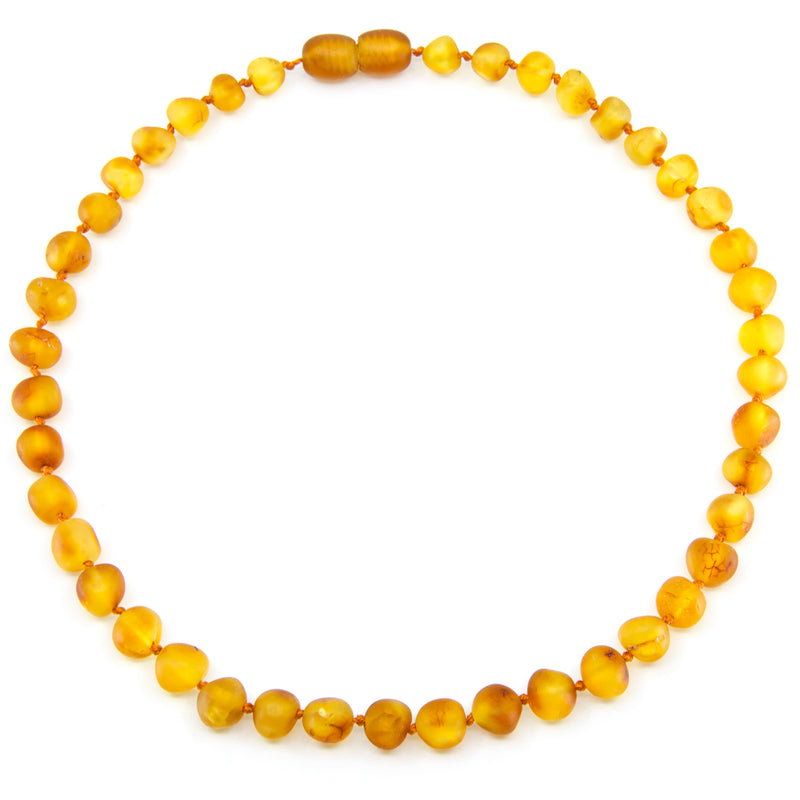 Baltic amber Honey unpolished necklace